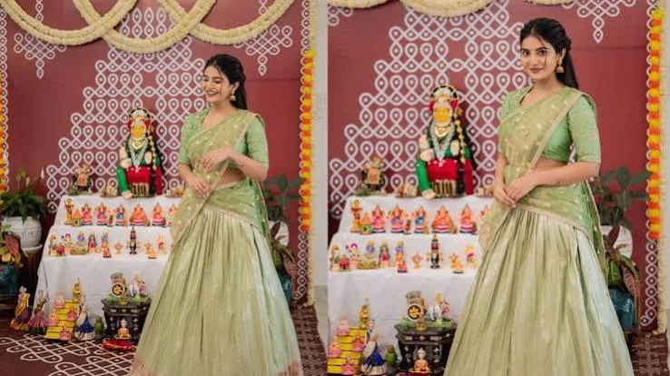 Ananya Nagalla Bathukamma photos