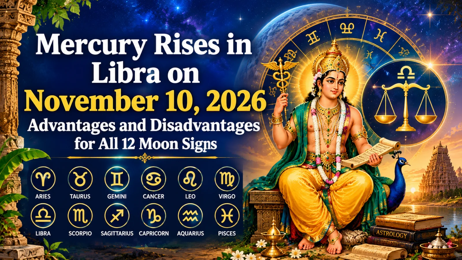 Mercury Rises in Libra on November 10, 2026: Advantages and Disadvantages for All 12 Moon Signs