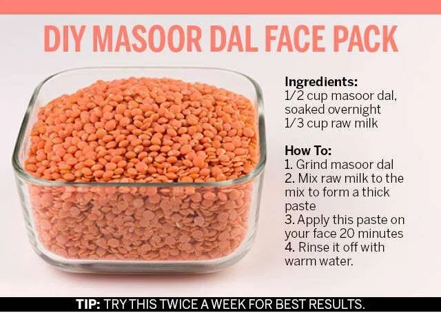 Masoor Dal Face Pack