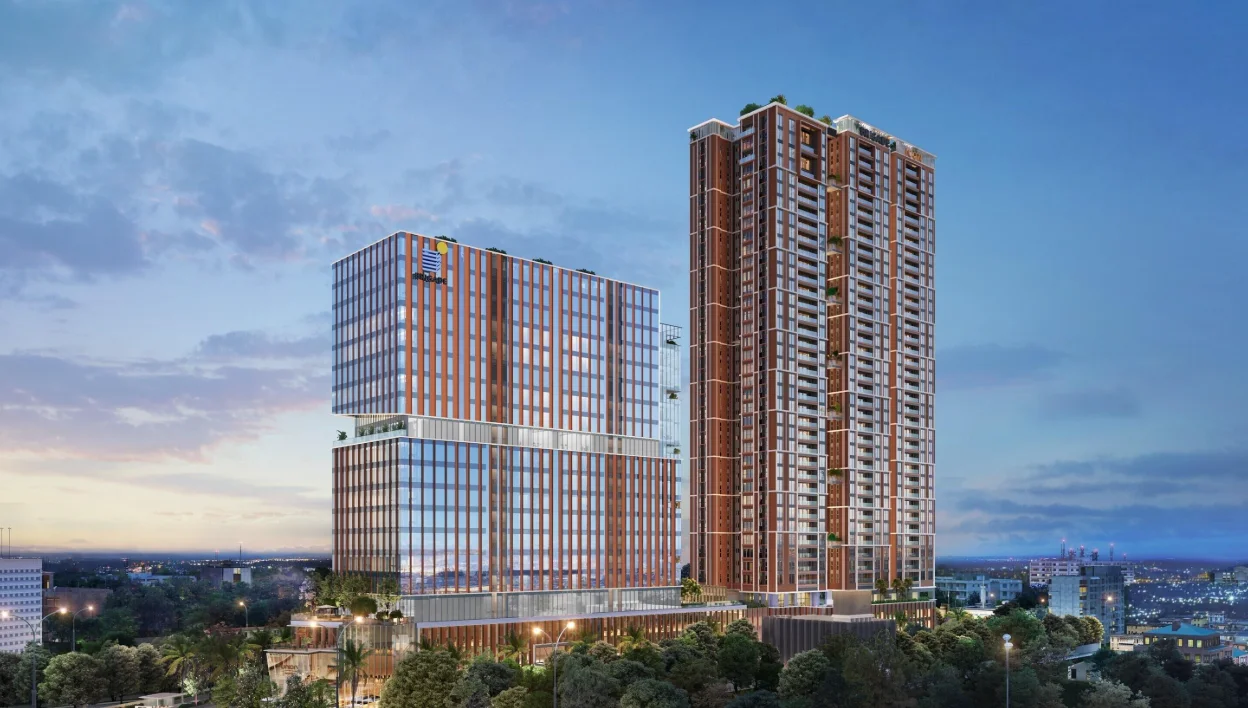 Mixed-use commercial and residential buildings in Chennai