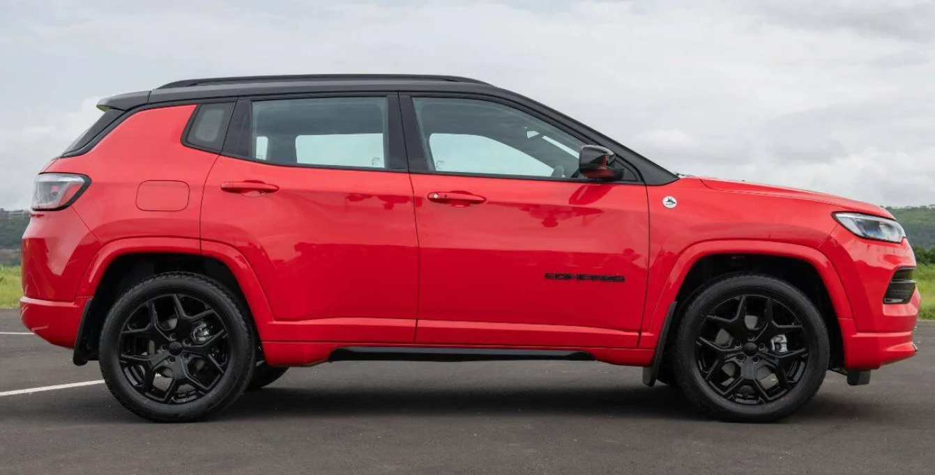 Jeep Compass SUV exterior in a promotional vehicle photograph