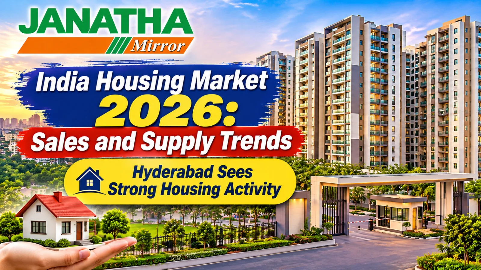Modern Hyderabad apartment towers reflecting India's changing housing market and new home-buying opportunities in 2026