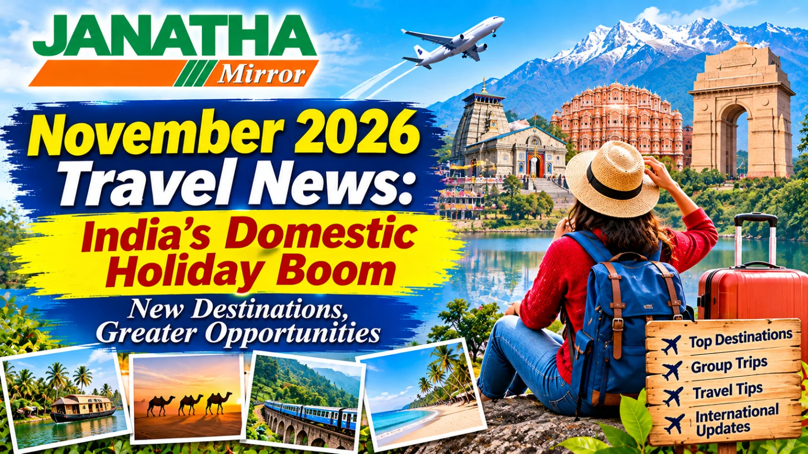 Indian winter holiday travel featuring scenic destinations, mountain journeys and domestic tourism experiences in November 2026.
